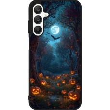 Samsung Galaxy A25 Case Hülle - Silikon schwarz Halloween 2026 Road of Pumpkins