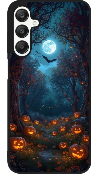 Samsung Galaxy A25 Case Hülle - Silikon schwarz Halloween 2026 Road of Pumpkins