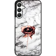 Samsung Galaxy A25 Case Hülle - Silikon schwarz Marble Rose Gold
