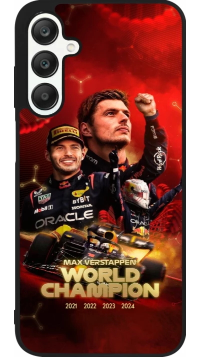 Samsung Galaxy A25 Case Hülle - Silikon schwarz Max Verstappen Champion 2023