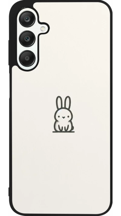 Samsung Galaxy A25 Case Hülle - Silikon schwarz Minimal Häschen Süße