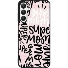 Samsung Galaxy A25 Case Hülle - Silikon schwarz Mom 2024 Super mom
