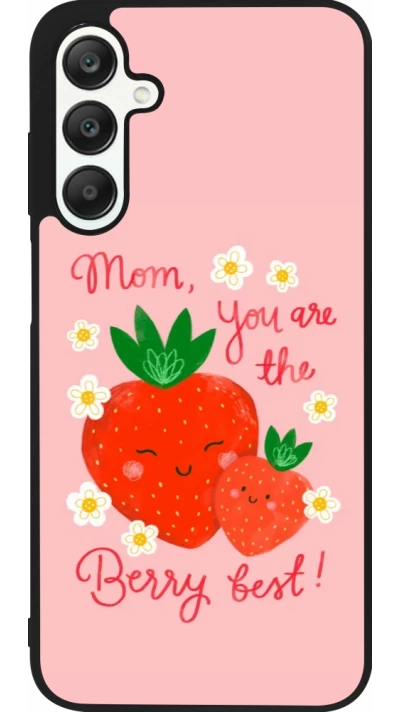 Samsung Galaxy A25 Case Hülle - Silikon schwarz Mom 2026 Berry best