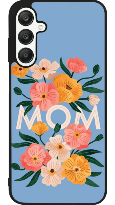 Samsung Galaxy A25 Case Hülle - Silikon schwarz Mom 2026 Flowers