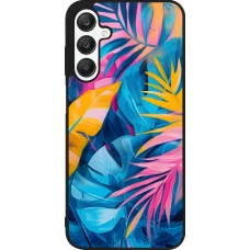 Samsung Galaxy A25 Case Hülle - Silikon schwarz Palms Blue