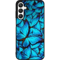 Samsung Galaxy A25 Case Hülle - Silikon schwarz Papillon bleu