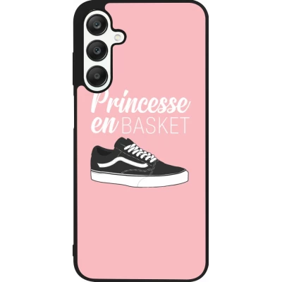 Samsung Galaxy A25 Case Hülle - Silikon schwarz princesse en basket