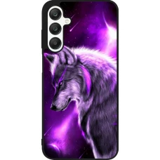 Samsung Galaxy A25 Case Hülle - Silikon schwarz Purple Sky Wolf