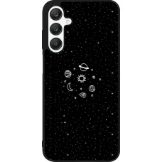 Samsung Galaxy A25 Case Hülle - Silikon schwarz Space Doodle