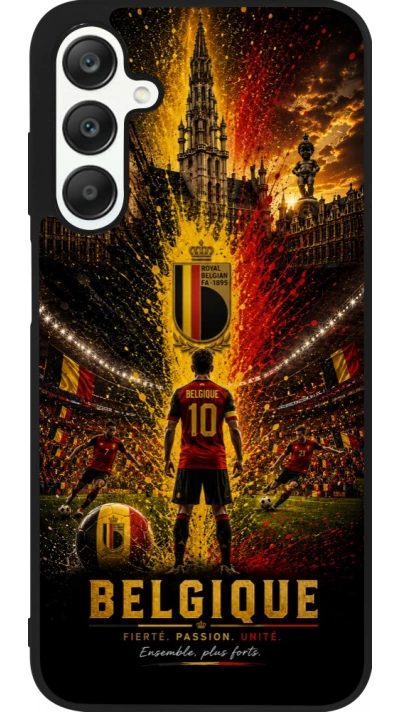 Samsung Galaxy A25 Case Hülle - Silikon schwarz Fussball Belgien splash 2026