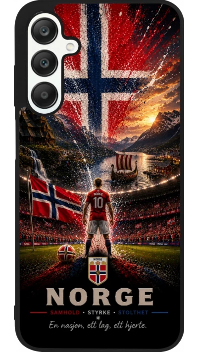 Samsung Galaxy A25 Case Hülle - Silikon schwarz Fussball Norwegen splash 2026