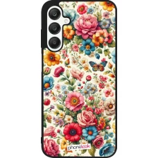 Samsung Galaxy A25 Case Hülle - Silikon schwarz Spring 25 fruehling bluetend