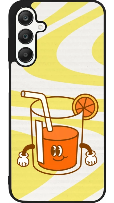 Coque Samsung Galaxy A25 - Silicone rigide noir Summer drink 2026