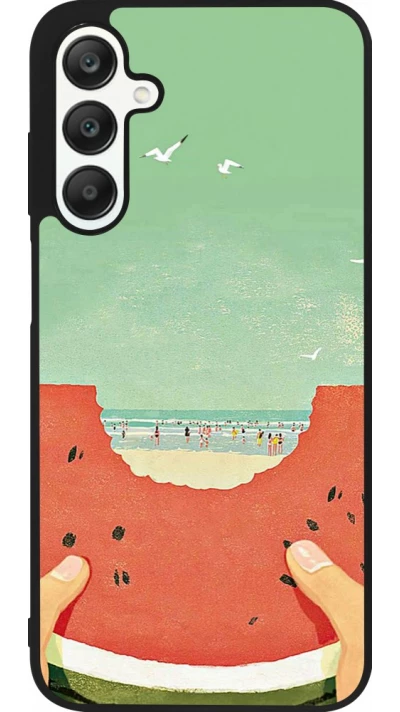 Coque Samsung Galaxy A25 - Silicone rigide noir Views through a watermelon Summer 2026