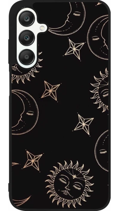 Samsung Galaxy A25 Case Hülle - Silikon schwarz Suns and Moons