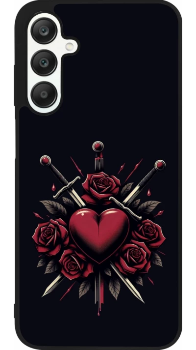 Samsung Galaxy A25 Case Hülle - Silikon schwarz Valentine 2024 gothic love