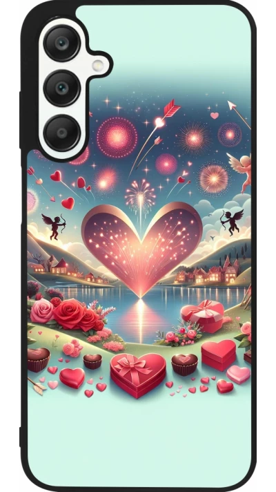 Samsung Galaxy A25 Case Hülle - Silikon schwarz Valentin 2025 Schick