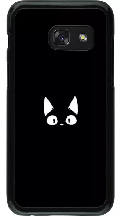 Coque Samsung Galaxy A3 (2017) - Funny cat on black