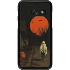 Samsung Galaxy A3 (2017) Case Hülle - Halloween 2025 Ghost on a bicycle