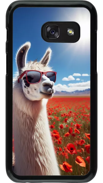 Samsung Galaxy A3 (2017) Case Hülle - Lama Chic in Mohnblume