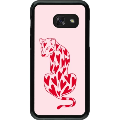 Coque Samsung Galaxy A3 (2017) - Leopard with hearts 2026
