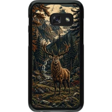 Coque Samsung Galaxy A3 (2017) - Linocut Cerf