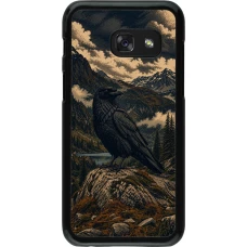 Coque Samsung Galaxy A3 (2017) - Linocut Grand Corbeau