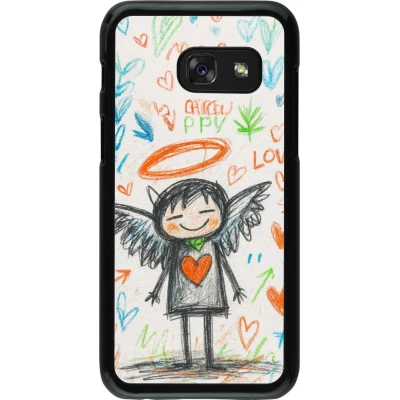 Samsung Galaxy A3 (2017) Case Hülle - Little Angel Sketch Love