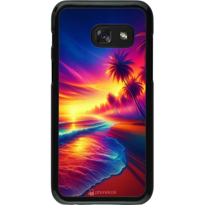Samsung Galaxy A3 (2017) Case Hülle - Strand Sonnenuntergang auffällig