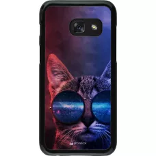 Coque Samsung Galaxy A3 (2017) - Red Blue Cat Glasses