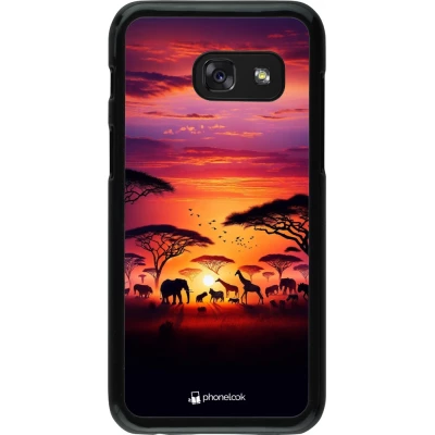 Samsung Galaxy A3 (2017) Case Hülle - Safari Sonnenuntergang Wildtiere