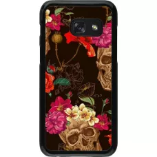 Coque Samsung Galaxy A3 (2017) - Skulls and flowers