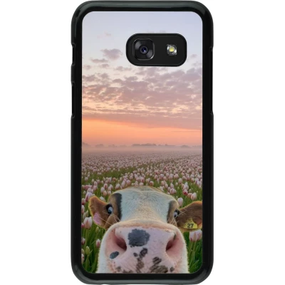 Coque Samsung Galaxy A3 (2017) - Cow with tulips Spring 2026