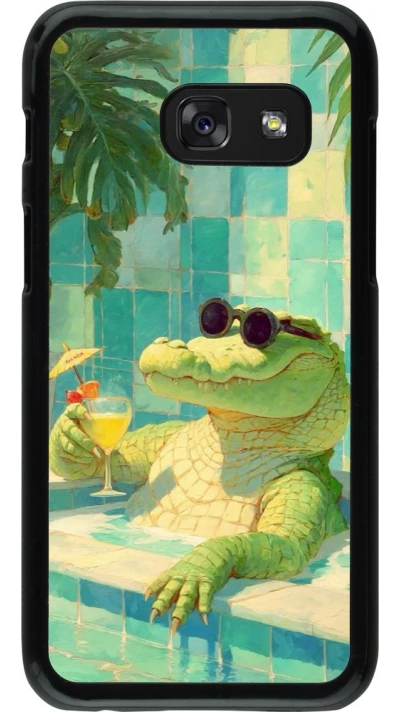 Coque Samsung Galaxy A3 (2017) - Crocodile in the swimming pool Summer 2026