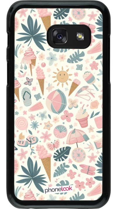 Samsung Galaxy A3 (2017) Case Hülle - Sommer Pink Muster