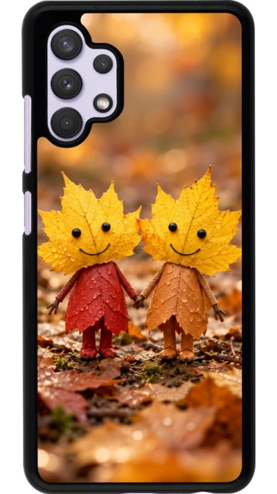 Coque Samsung Galaxy A32 - Autumn 26 Couple of leaves