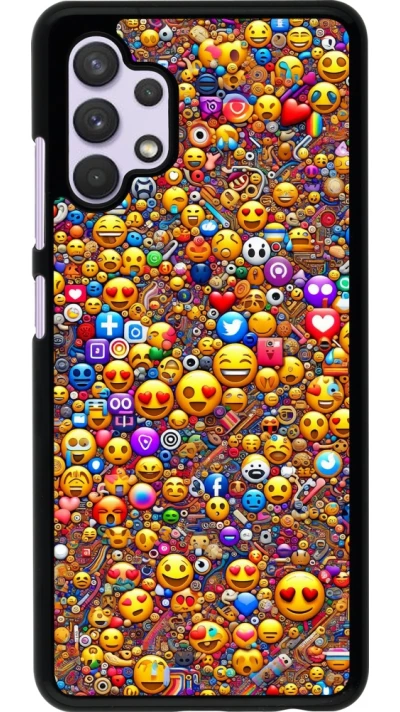 Samsung Galaxy A32 Case Hülle - Emoji gemischt