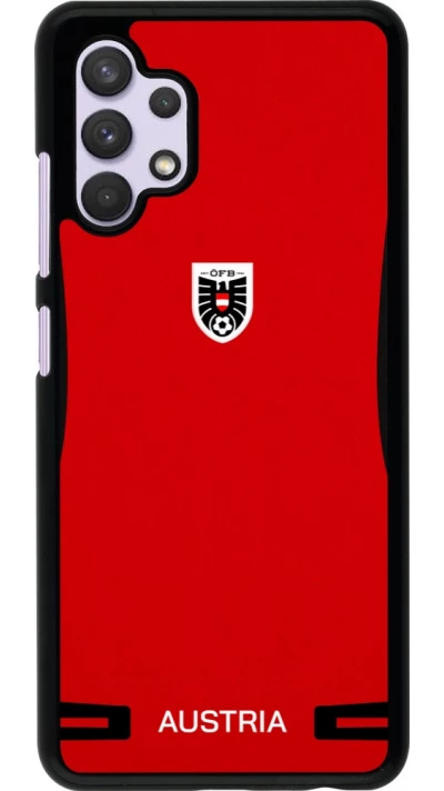 Samsung Galaxy A32 Case Hülle - O?sterreich 2026 personalisierbares Fussballtrikot