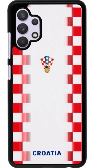 Samsung Galaxy A32 Case Hülle - Kroatien 2026 personalisierbares Fussballtrikot