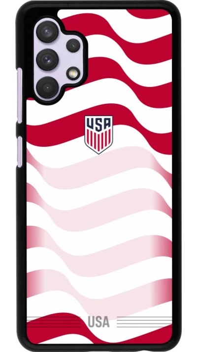 Samsung Galaxy A32 Case Hülle - Vereinigten Staaten 2026 personalisierbares Fussballtrikot