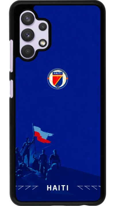 Samsung Galaxy A32 Case Hülle - Haiti 2026 personalisierbares Fussballtrikot