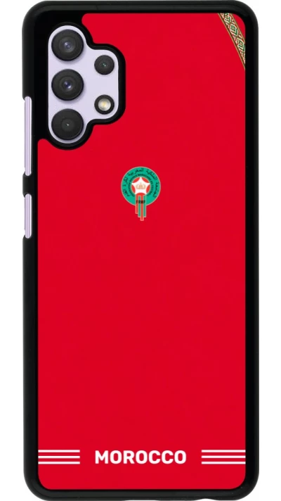 Samsung Galaxy A32 Case Hülle - Marokko 2026 personalisierbares Fussballtrikot