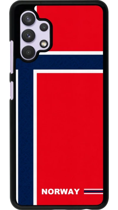 Samsung Galaxy A32 Case Hülle - Norwegen 2026 personalisierbares Fussballtrikot