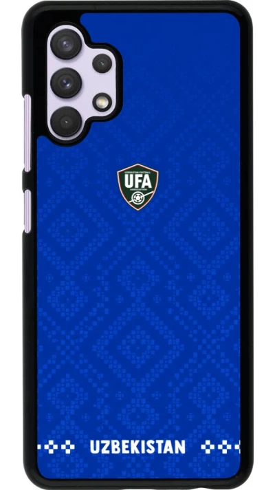 Samsung Galaxy A32 Case Hülle - Usbekistan 2026 personalisierbares Fussballtrikot