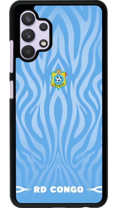 Samsung Galaxy A32 Case Hülle - Demokratische Republik Kongo 2026 personalisierbares Fussballtrikot