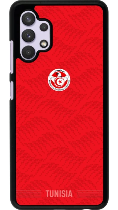 Samsung Galaxy A32 Case Hülle - Tunesien 2026 personalisierbares Fussballtrikot