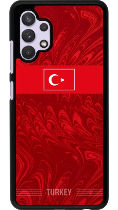 Samsung Galaxy A32 Case Hülle - Türkei 2026 personalisierbares Fussballtrikot