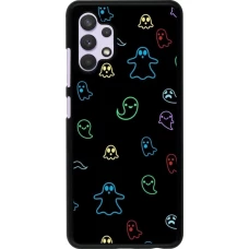 Samsung Galaxy A32 Case Hülle - Halloween 2024 colorful ghosts