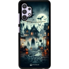 Samsung Galaxy A32 Case Hülle - Halloween Spukstadt