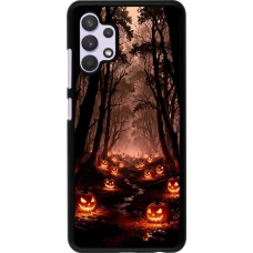 Samsung Galaxy A32 Case Hülle - Halloween 2025 Road of Terrifying Pumpkins